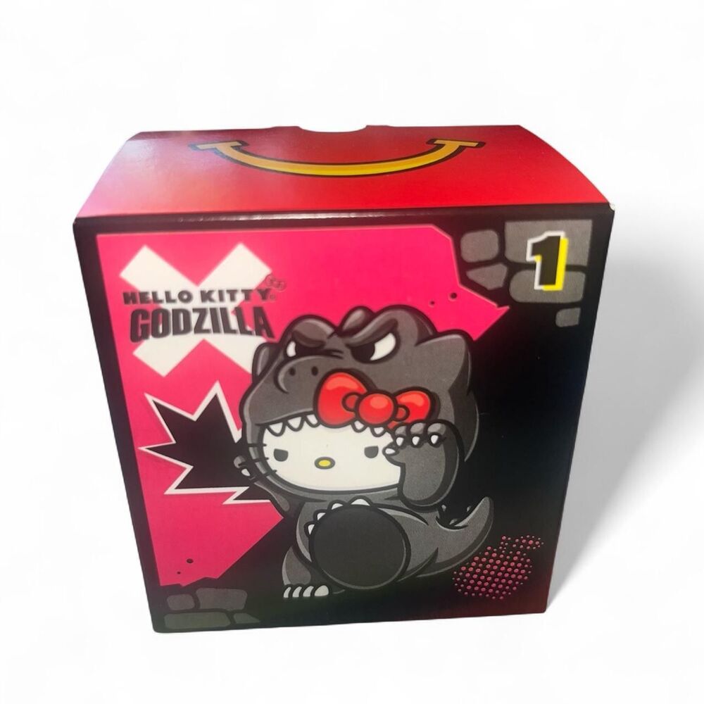Sanrio Hello Kitty & Friends Godzilla Happy Meal Toy NEW